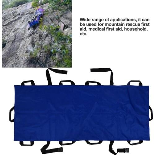 Portable 10 Handles Oxford Cloth Household Stretcher Foldable Patient Transport Soft Stretcher For Medical And Home Emergency