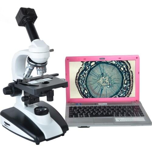 Professional Monocular Biological Microscope 40X-1000X Students Educational Science Lab Monocular Microscopes