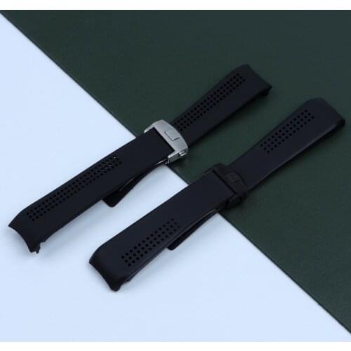Soft TPU Rubber Silicone Watch Band Bracelet For TAG Strap For HEUER CARRERA 20mm 22mm Watchband Accessories Folding Buckle Tool