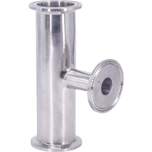 76mm x 38/51/63mm Pipe OD 3" x 1.5" 2" 2.5" Tri Clamp Reducer Tee 3 Way SUS 304 Stainless Sanitary Fitting Homebrew Beer