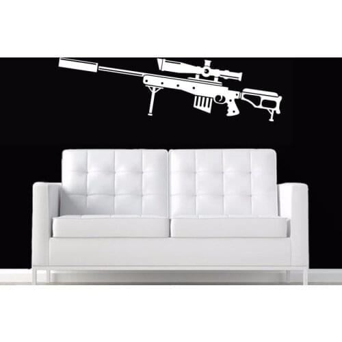 Rifle Sniper Rifle Sticker Posters Vinyl Wall Decals Pegatina Decor Mural Freedom is not Free Rifle Sticker Gun Decal