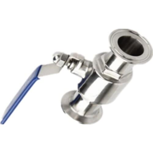 1-1/2" 38mm 304 Stainless Steel Sanitary Ball Valve 1.5" Tri Clamp Ferrule Type For Homebrew Diary Product