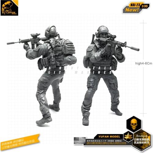 1/35 Resin Figure Model Kit For US Seal Soldier Model DIY self-assembled Nai-23