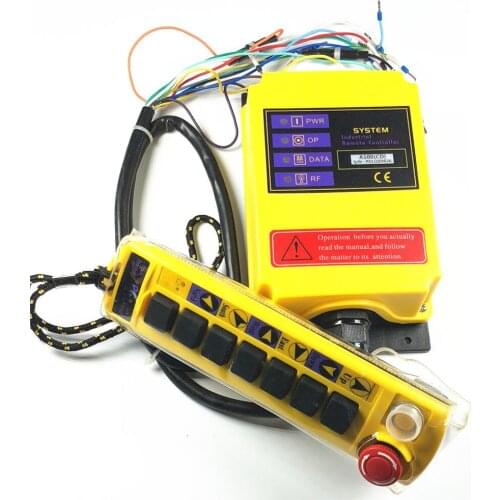 2 Speed 1 Transmitter Control Hoist Crane Remote Control System Choose Voltage