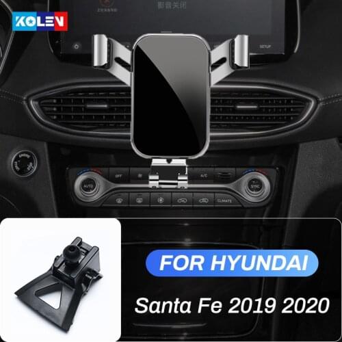 Car Mobile Phone Holder For Hyundai Santa Fe 2019 2020 TM Air Vent Outlet Special Mount GPS Navigation Bracket Gravity Stand