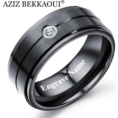 AZIZ BEKKAOUI Rings With Crystals