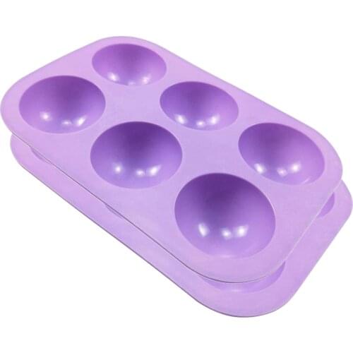 Large 6 Hole Silicone Mold for Making Cookie Chocolate Mousse Dessert Bread Bakeware Baking Tools