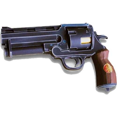 Paper Model Gun Hellboy Revolver With Bullets Simulation 1:1 Scale Firearm Magazine Adult 3D Puzzles Toy Free Shipping