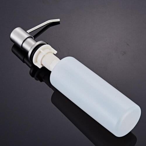 Stainless Steel Under Sink Soap Dispenser Liquid Detergent Lotion Pump Bottle