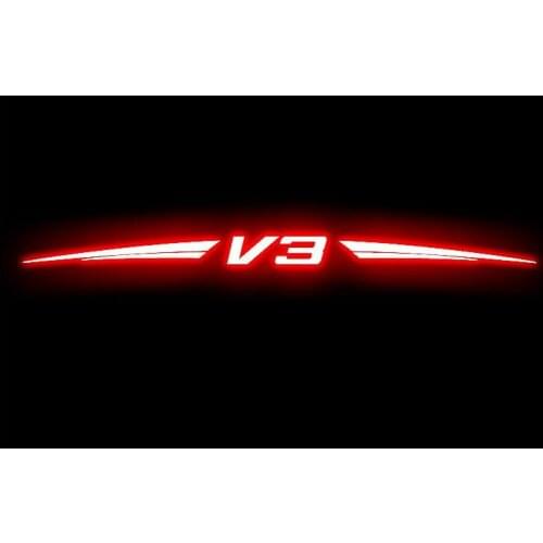 For Brilliance V3, high brake light car stickers, 3D carbon fiber material