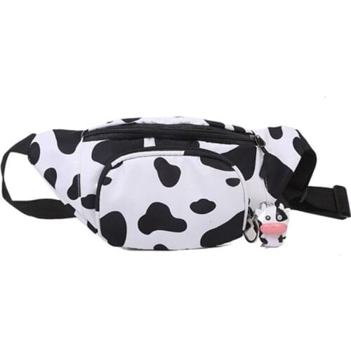 Cows Canvas Chest Bag Bum Bag Fanny Packs Belt Bag for Gym Fitness Workout