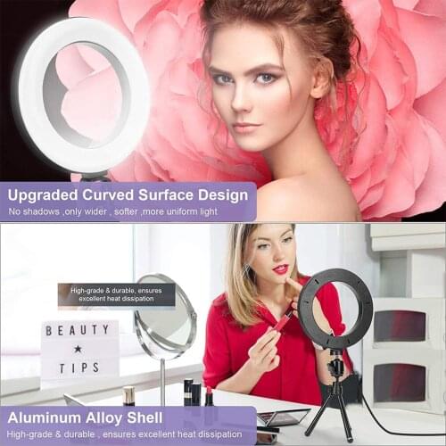 Ring Light for Laptops with Stand and Clip Video Conference Lighting Kit Zoom Webcam Computer Lighting Zoom Conference