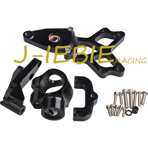 CNC Steering Damper Stabilizer Bracket Mounting For Honda CBR1000RR CBR1000 RR 2008-2014 2009 2010 2011 2012 2013 Black