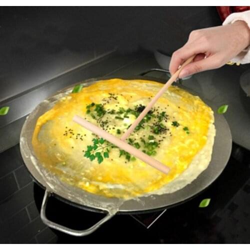Round Pancake Fruit Rake T-shaped Egg Cake Scraper Diy Batter Pie Scraper Convenient Anti-scalding Household Kitchen Tool
