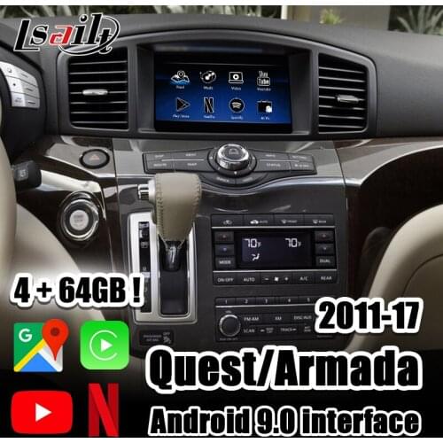 Lsailt PX6 4GB CarPlay/Android Interface with YouTube, Netflix,Android Auto for 2011-2017 Armada Patrol Pathfinder Quest