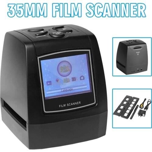 Mayitr 1pc High Quality Negative Film Scanner 35mm 135mm Slide Film Converter With 2.4 inch LCD screen