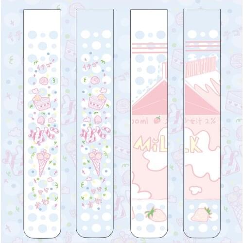 Fashion Women Lolita Over-knee Stockings Cartoon Printed Thigh High Long Stockings Cosplay For Girls Anime Kawaii Cute Sweet 5SW