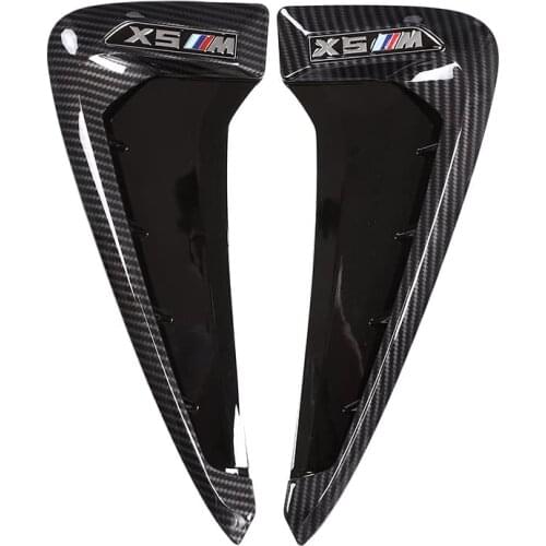 For BMW X5 F15 X5M F85 Shark Gills Side Vent Sticker ABS Car Front Mudguard Side Air Vent Cover Trim