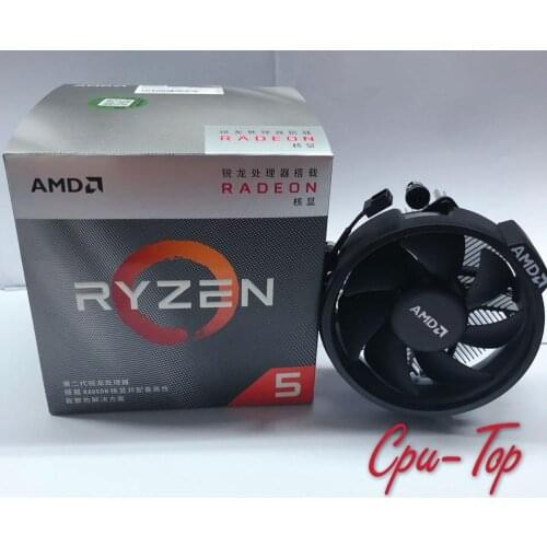 NEW AMD Ryzen 5 3400G R5 3400G 3.7 GHz Quad-Core Eight-Thread 65W CPU Processor YD3400C5M4MFH Socket AM4 With Original Fan