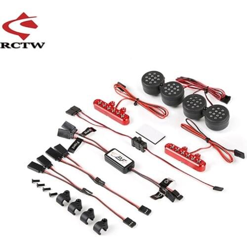 Rc Car Complete LED Light Kit for 1/5 Losi 5ive-T Rofun Rovan LT Kingmotor X2 Truck Spare Toys Upgrade Parts