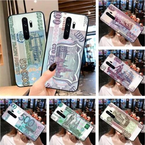 Russian Ruble Currency Money Phone Case for Redmi 9A 8A 7 6 6A Note 9 8 8T Pro Max Redmi 9 K20 K30 Pro