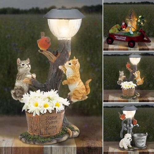 Climbing Garden Statue Animal Pet Welcome Sign Ornament Handmade Small Home Decor for Outdoor Table GQ GQ