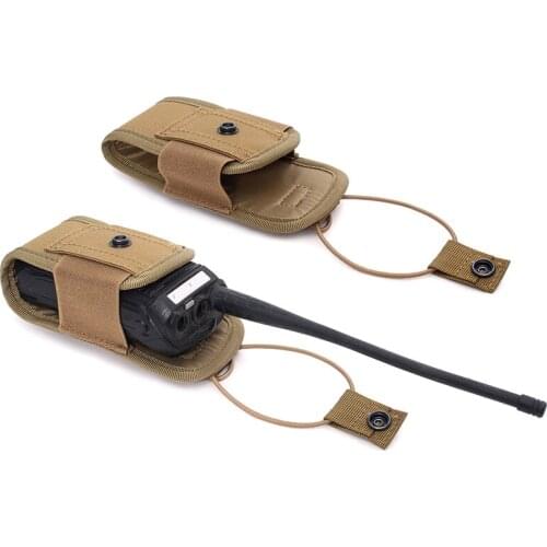 1000D Molle Walkie Talkie Bag Portable Tactical Interphone Pouch Molle Pouch Molle Tactical Accessories for Hunting Camping