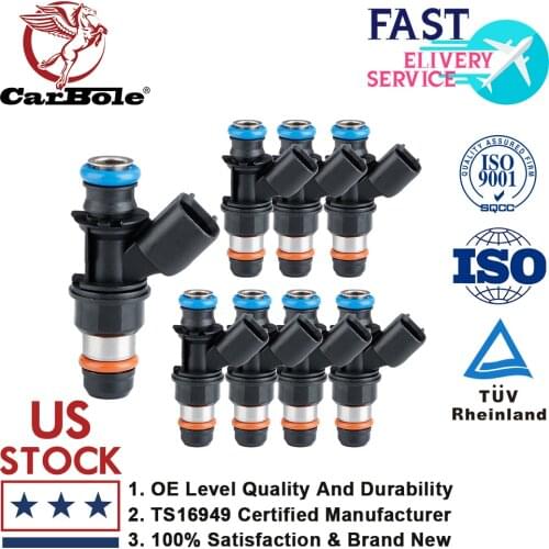 Carbole 8pcs Fuel Injectors 12580681 For 2007-2009 Chevy Silverado Suburban GMC Sierra 4.8/5.3/6.0/6.2V 1500 3500