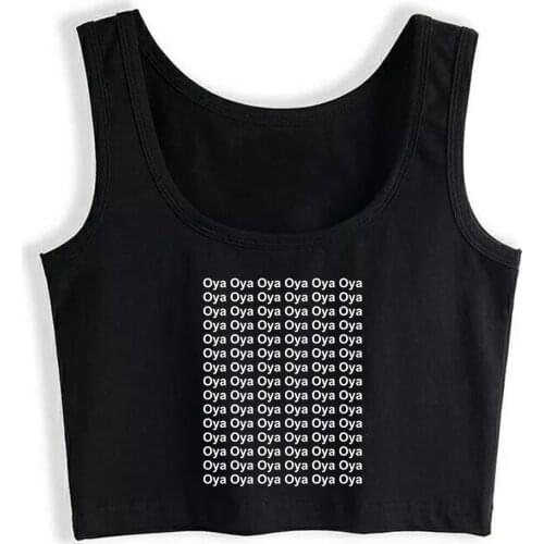 Crop Top Women Oya Oya Harajuku Tank Top Women Sleeveless Women Clothes