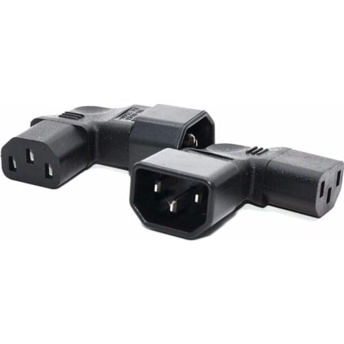 UPS IEC 320 C14 to c13 Power Adapter Conversion plug Adapter plug left Male to female ,1pcs