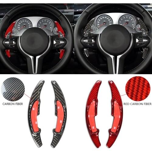 Carbon Fiber Car Steering Wheel Shift Paddle Extended Shine Interior Accessories For BMW M2 F87 M3 F80 M4 F82 M6 F06 F12