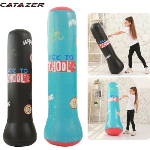 1.2/1.5M Inflatable Boxing Sandbag For Adult Children Boxing Training Free-standing Thickened Boxing Punching Bag Dropshipping