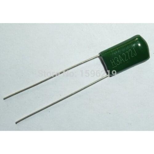 10pcs Mylar Film Capacitor 1000V 3A272J 2700pF 2.7nF 3A272 5% 1KV Polyester Film capacitor