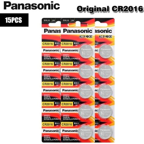 15PCS original brand new battery for PANASONIC cr2016 3v button cell coin batteries for watch computer cr 2016