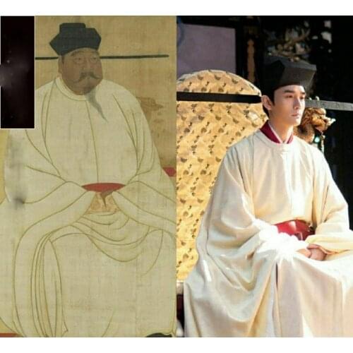 2 Designs of Renzong Emperor of Song Dynasty Male Costume Hanfu for TV Play Tune of Qing Ping Yue Wang Kai Prince Daily Hanfu