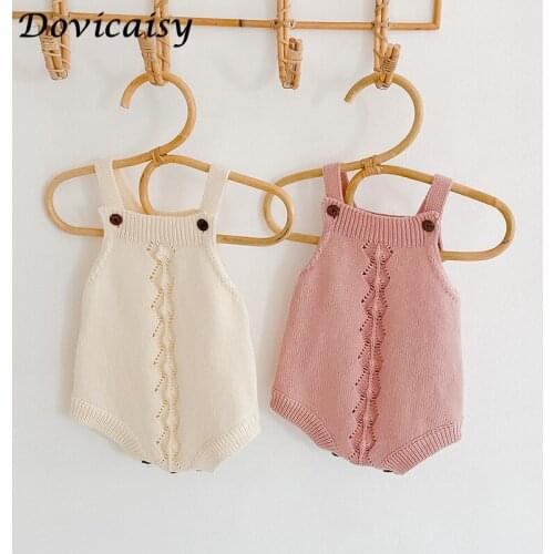 2020 Autumn Baby Knit Romper Triangle Crawling Clothes Autumn Baby Girl Infant Children Handmade Pom-Pom Knitted Romper