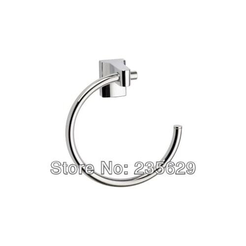 Free Shipping, High Quality towel ring bathroom accessories with Chrome Finish, Modern Towel Rings