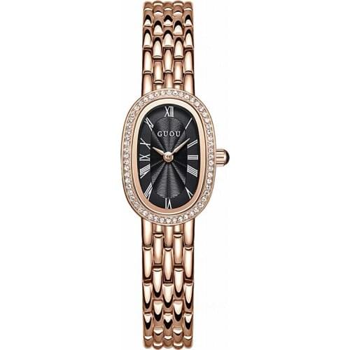 Luxury Top Brand Women Watches Fashion Rose Gold Stainless Steel Elegnt Business Casual Dress Wristwatch Female Waterproof Clock