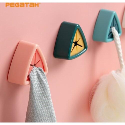 Punch Free Towel Plug Holder Bathroom Organizer Rack Towels Storage Wash Cloth Clip Bathroom Accessories Tool