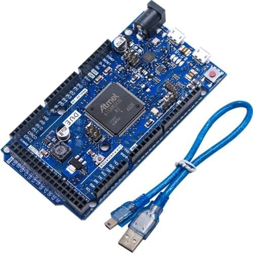 DUE R3 Board SAM3X8E 32-bit ARM Cortex-M3 / Mega2560 R3 Duemilanove 2013 For Arduino Due Board With Cable Free Shipping