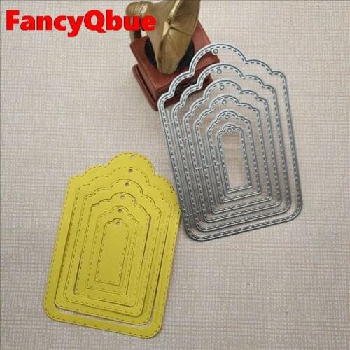 Banner Frame Metal Cutting Dies Cut Mold Scrapbook Paper Craft Knife Mould Blade Punch Stencils Dies New 2021