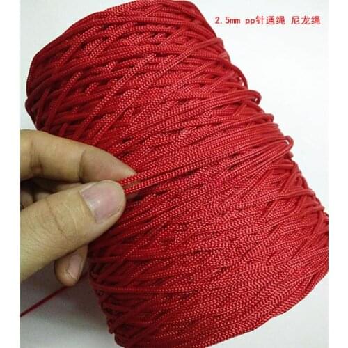 250m/PCS Dia.2.5mm 500g Polypropylene rope hammock DIY rope gift box portable backpack hollow exhibition tag badge lanyard