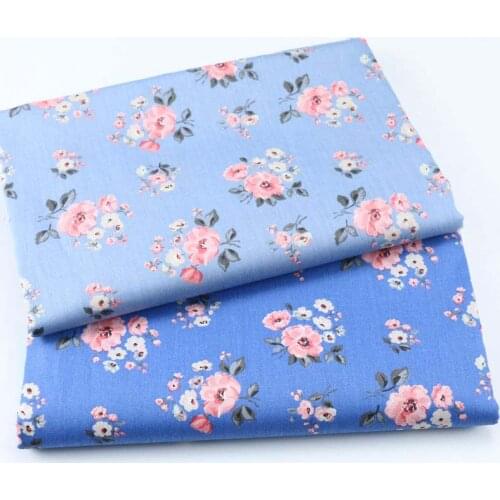 Cotton Fabric The Cloth Patchwork Fabrics By The Meter Fabric For Sewing Patchwork Accessories Beautiful Floral 50*160cm D20
