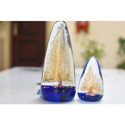 China National gift HOME office Comapny SHOP TOP COOL decoration thriving business Crystal FENG SHUI Pachira money tree statue