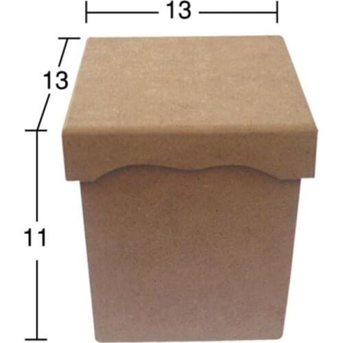 KU265 Small Storage Container, Hobby Wood Painting Mdf Box