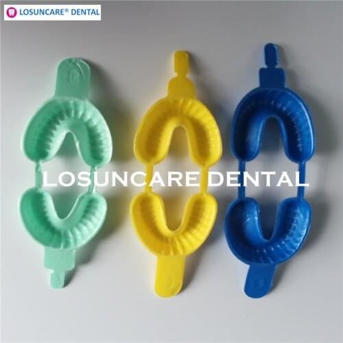 LOSUNCARE 300PCS Fluoride dental materials Impression Tray fluoride foam Dental Disposable Fluoride Foam Impression Tray
