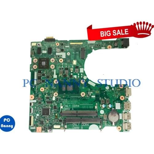 PCNANNY 0TR3JC TR3JC for Dell INSPIRON 3568 Laptop motherboard I7-7500U SR2ZV 15341-1 91n85 R5 M330 tested