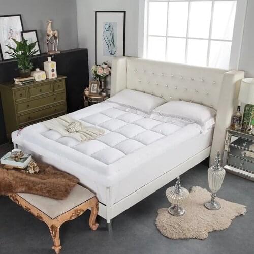 VESCOVO Wholesale custom hotel soft mattress goose down fiber massage mattress topper for double 1.8m bed