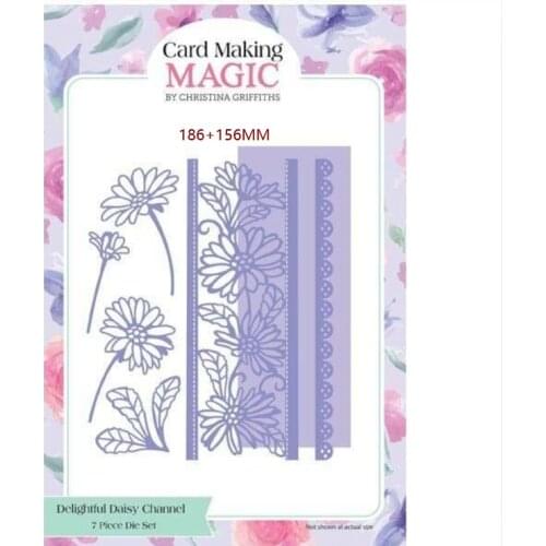 Metal Cutting Dies cut die delifgtful daisy channel decoration Scrapbooking Embossing paper craft mould punch stencils