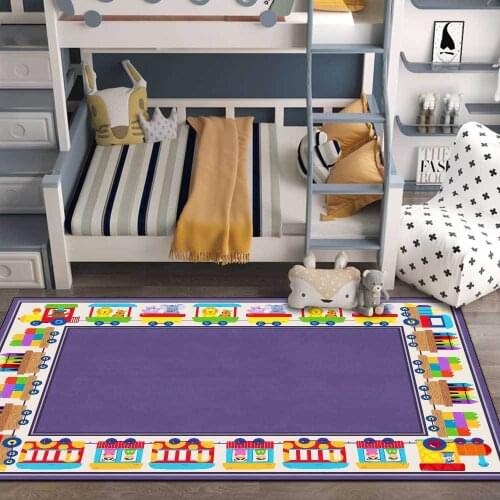Cartoon Pattern 3D Printing Child Game Carpet Children Bedroom Play Area Rugs Kids Room For Decoration Room Large Carpets Living